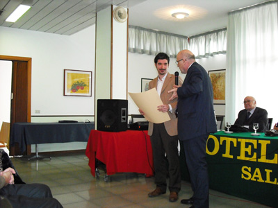 Consegna del Premio a Matteo Fantuzzi
